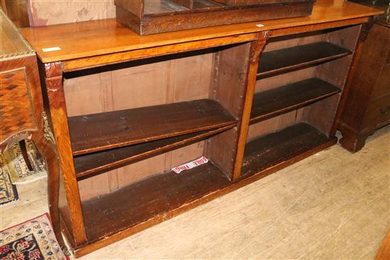 Late Victorian open bookcase